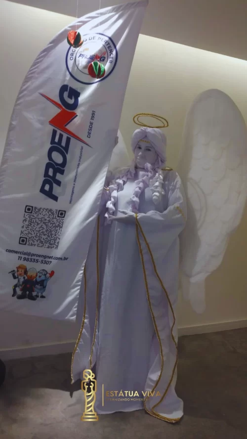 Estátua Viva  Anjo Evento Corporativo